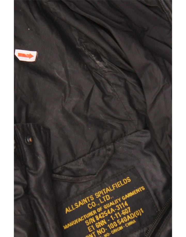 ALL SAINTS Herre Hooded Utility Jacket UK 38 Medium Black
