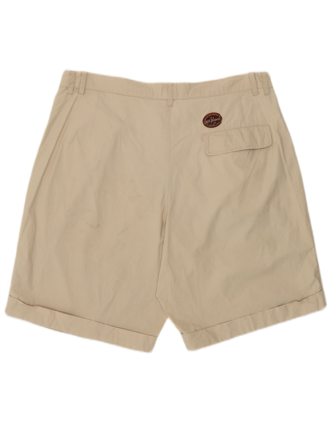 VINTAGE Mens Pegged Chino Shorts IT 50 Large W34 Off White