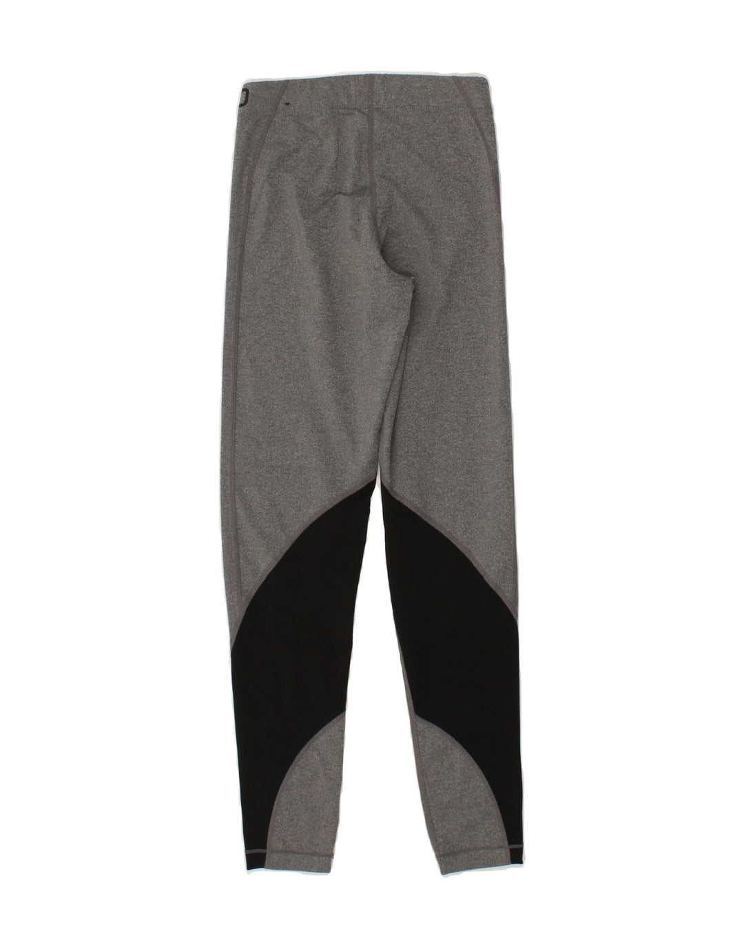 NIKE Womens Graphic Leggings UK 4 XS Grey Colourblock Vintage Nike and Second-Hand Nike from Messina Hembry 