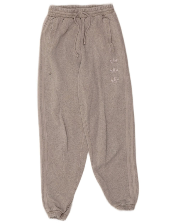 Adidas Graphic Tracksuit Bukser Jogger UK 6 XS Grå Flecked
