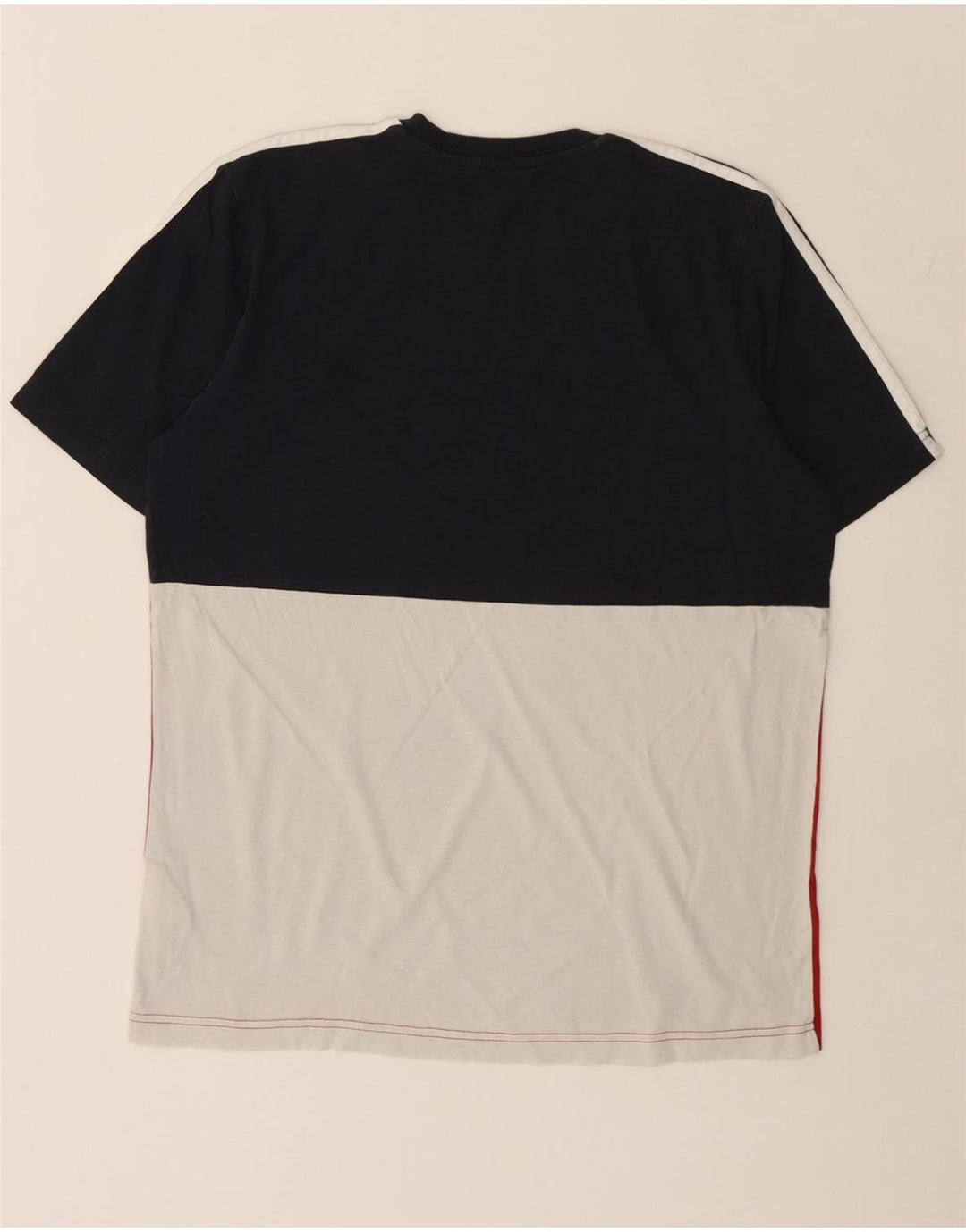 ADIDAS Herre T-shirt Top Medium Flerfarvet Colourblock Bomuld