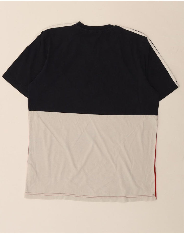 ADIDAS Herre T-shirt Top Medium Flerfarvet Colourblock Bomuld