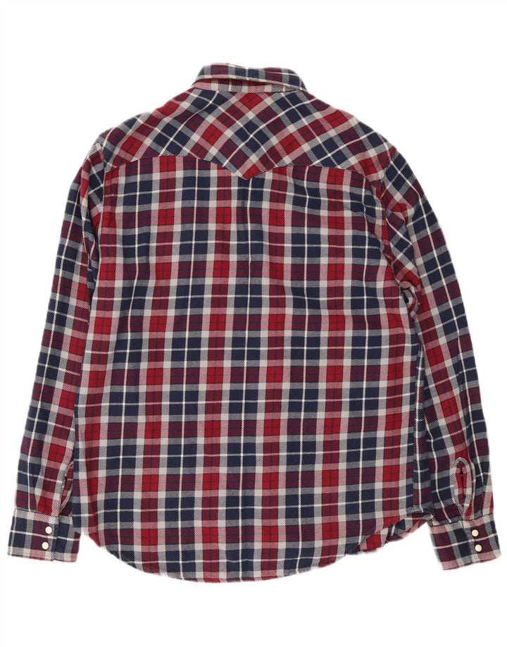Levi's herre flannelskjorte stor bordeaux ternet