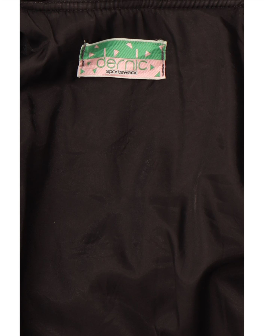 DERNIC Herre Alaska Naval Base Graphic Bomber Jacket UK 40 Large Sort 80'erne