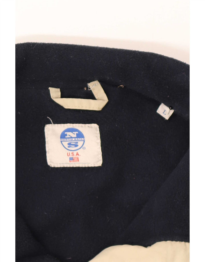 North Sails Herre Bomber Polstret Jakke UK 40 Stor Khaki Polyamid