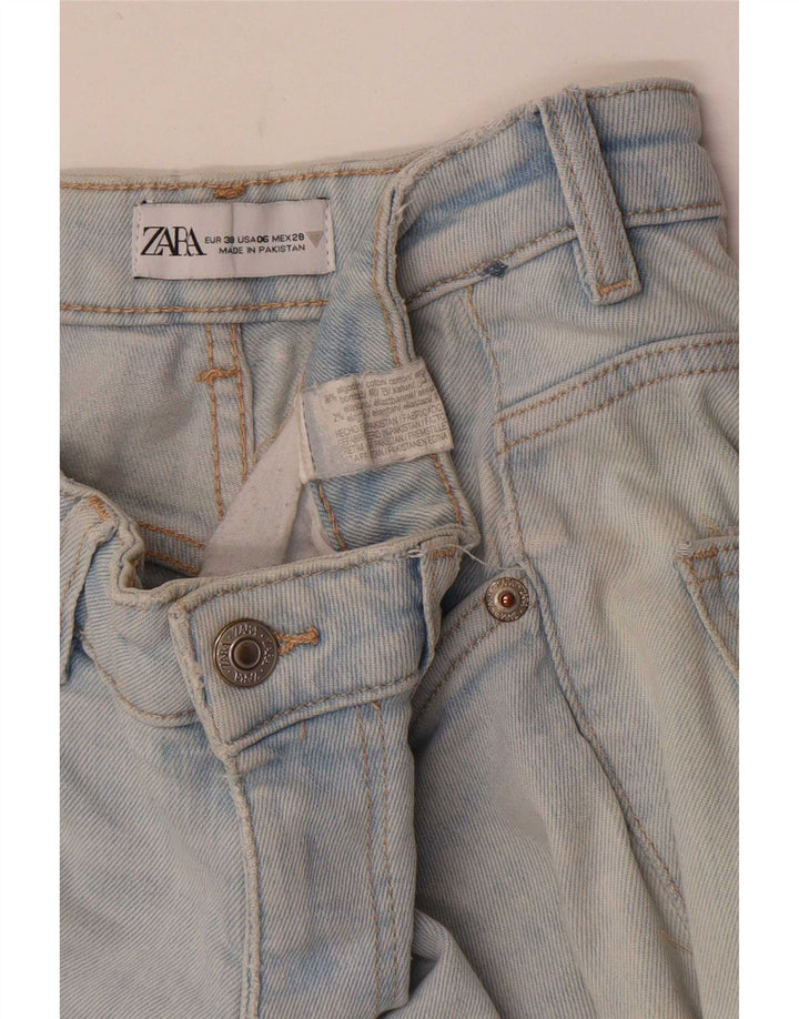 Zara Dame Bootcut Jeans EU 38 Small W28 L26 Blå Bomuld
