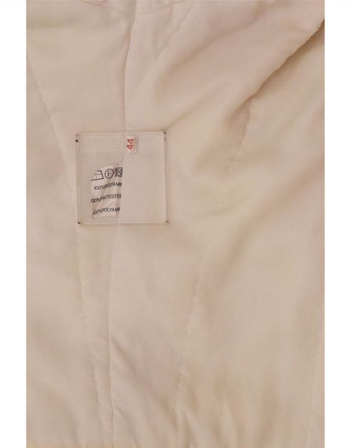 Vintage Dame Oversized Windbreaker Jacket EU 44 XL Gul Polyamid