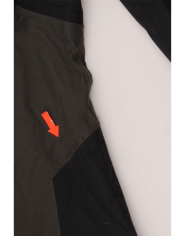 Jack Wolfskin Regnjakke til mænd UK 36/38 Medium Grey Colourblock Polyamid