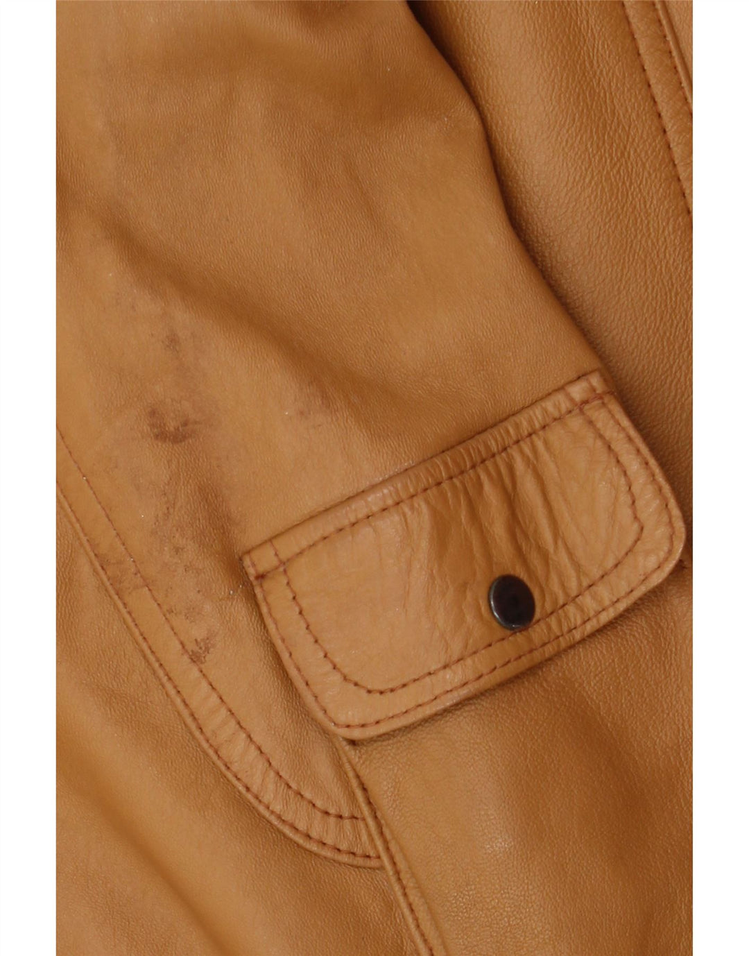 Pointers Herre Loose Fit Læderjakke UK 38 Medium Brun Læder