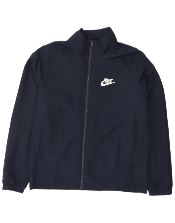 Nike Træningsdragt til mænd, topjakke, stor marineblå polyestersport