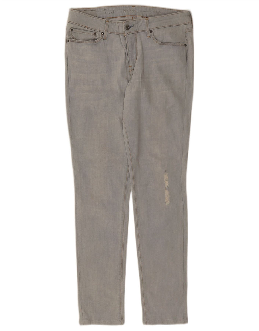 LEVI'S Dame Demi Curve Distressed Skinny Jeans W29 L29 Blå