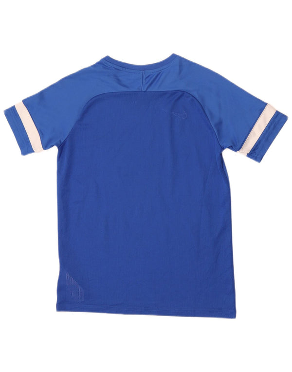 Nike Boys T-Shirt Top 13-14 år XL Blå Stribet Polyester Sports