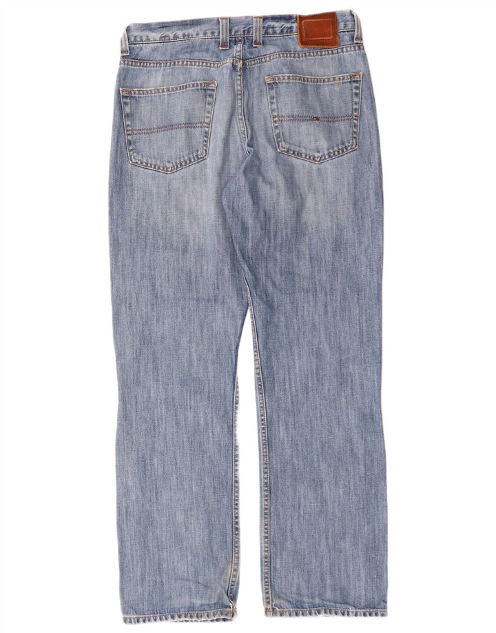 Tommy Hilfiger Herre Straight Jeans W32 L32 Blå Bomuld