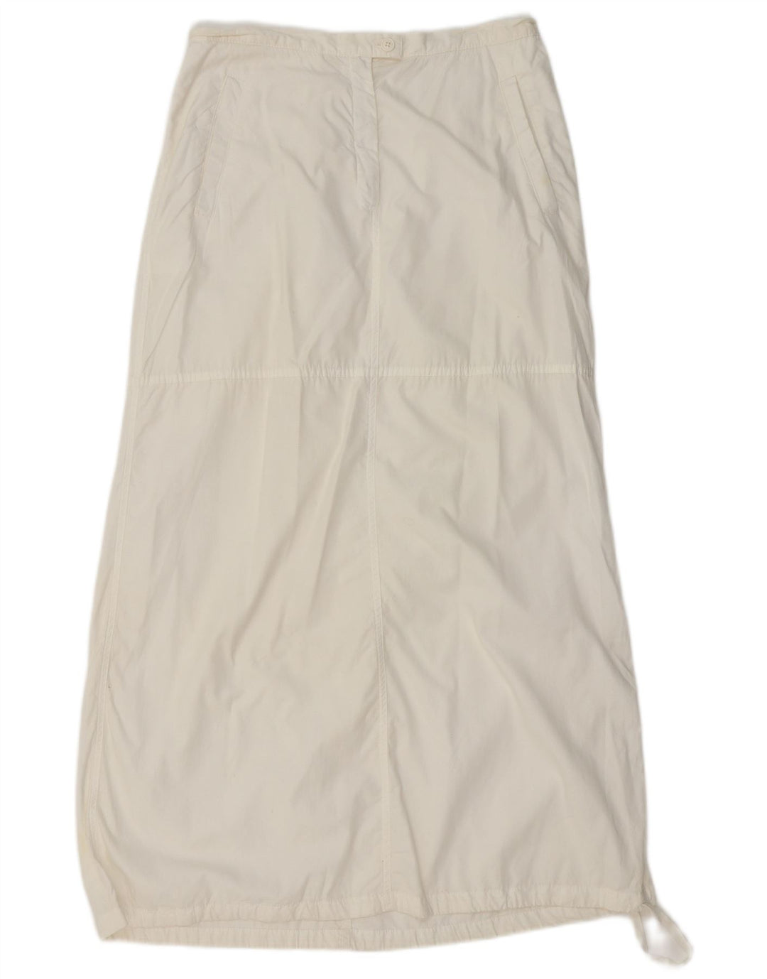 Benetton Dame Højtalje Maxi Nederdel W30 Medium White