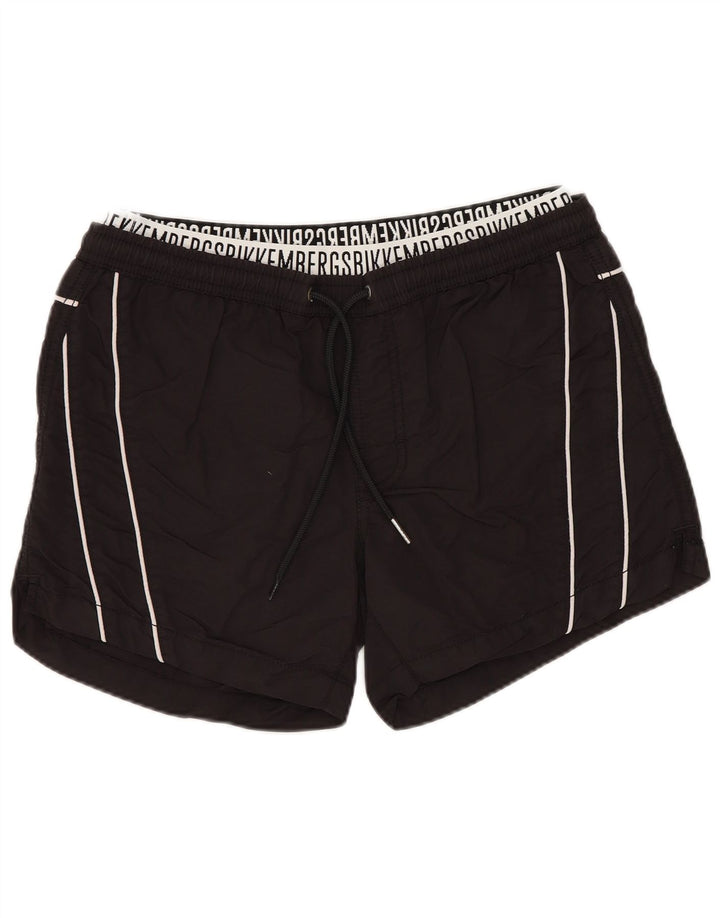 BIKKEMBERGS Badeshorts til mænd Medium Sort Polyamid