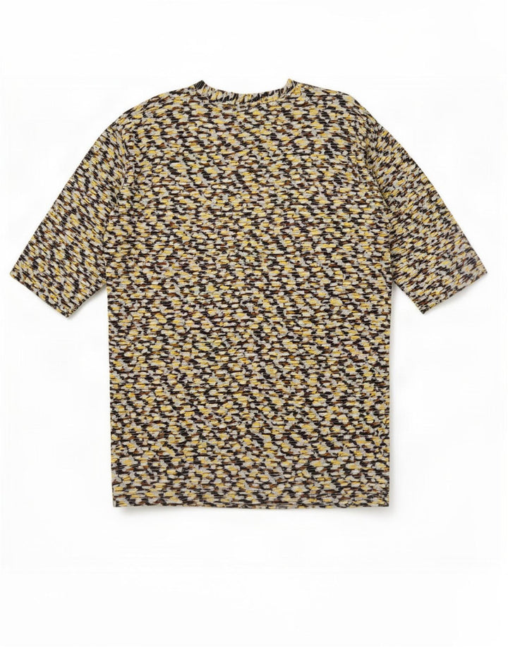 Zara Dame 3/4 ærme Skift Kjole UK 14 Medium Flerfarvet Geometrisk
