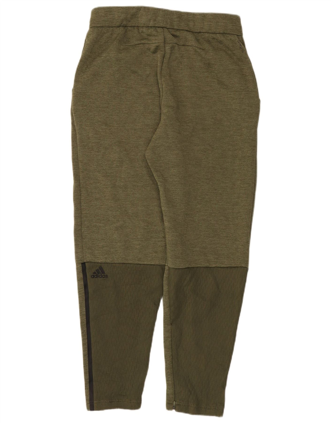 ADIDAS Mens Tracksuit Trousers Medium  Khaki Colourblock Polyester