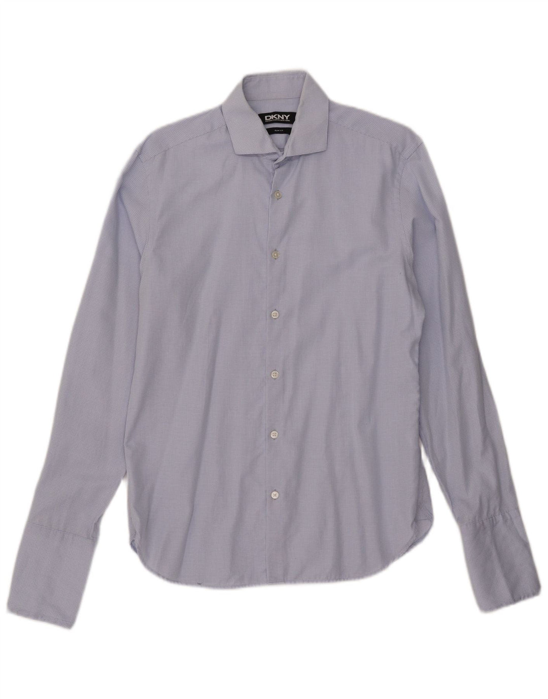 Dkny Herre Slim Fit Formel Skjorte Str. 15 1/2 Medium Blue Check