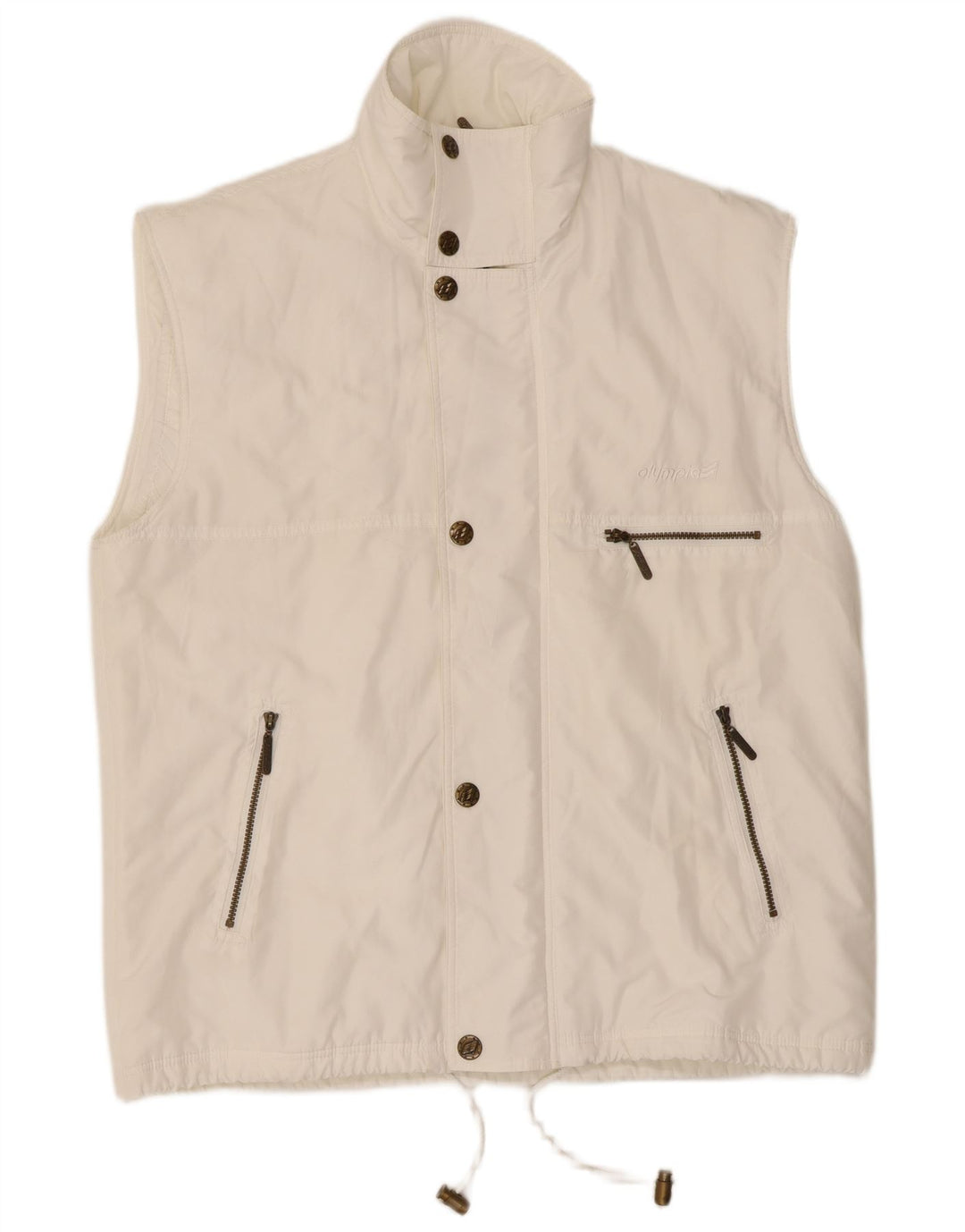 Olympia Herre Utility Gilet UK 40 Large White Polyester