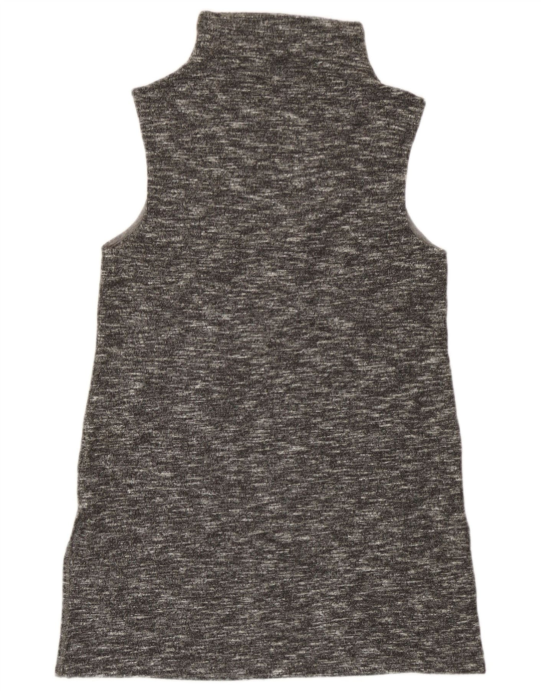Benetton Dame Ærmeløs Skift Kjole UK 8 Small Grey Flecked