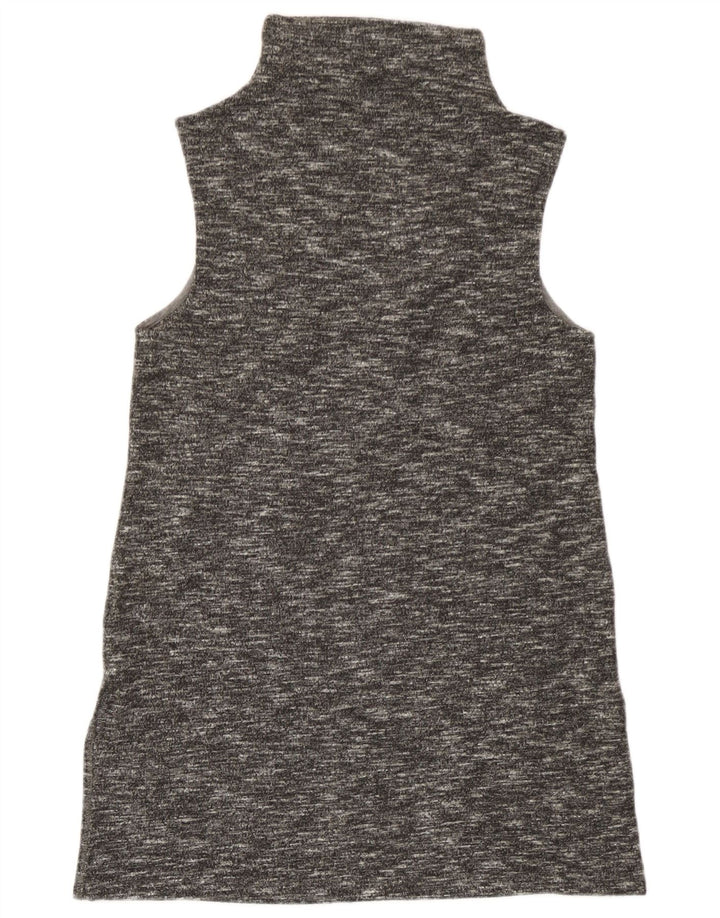 Benetton Dame Ærmeløs Skift Kjole UK 8 Small Grey Flecked