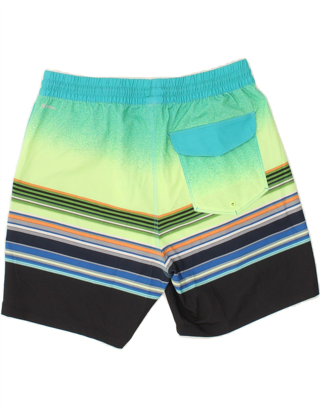 HURLEY Mens Swimming Shorts Medium Multicoloured Striped Polyester Vintage Hurley and Second-Hand Hurley from Messina Hembry 