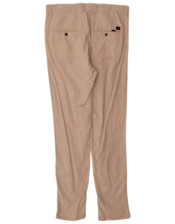 Jack & Jones Mens Slim Chino Trousers W32 L32 Beige