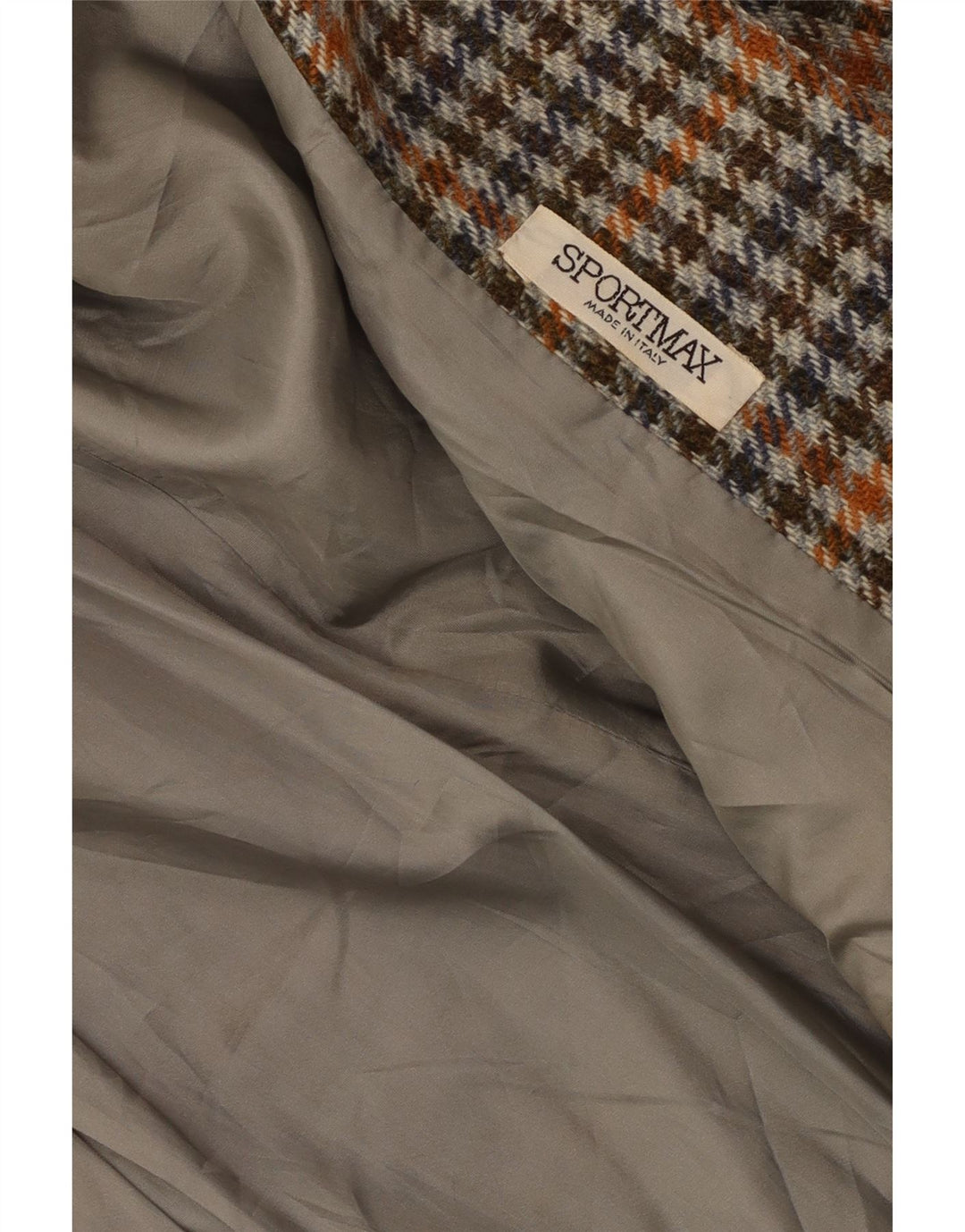 Sportmax Dame 2-knaps blazerjakke UK 12 Medium Brown Houndstooth