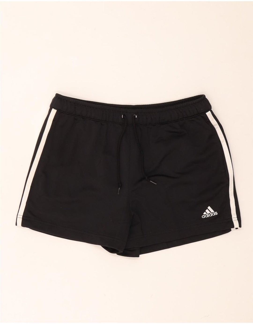 ADIDAS sportsshorts til kvinder UK 10 Small Black Polyester