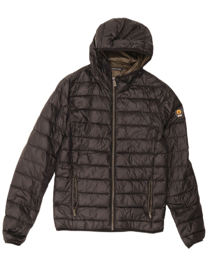 Ciesse Piumini Herre hættepolstret jakke UK 36 Small Black