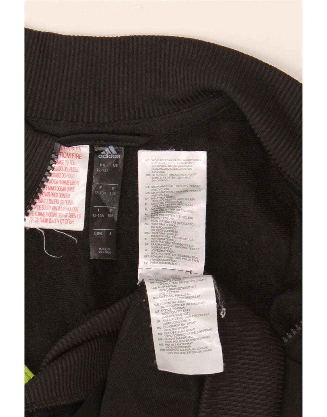 Adidas Træningsdragt Topjakke til drenge 12-13 år Sort Colourblock Polyester