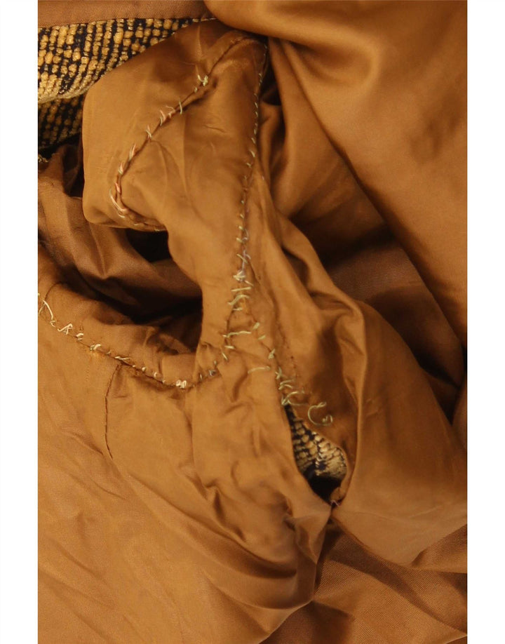 Vintage Herre Military Jacket UK 38 Medium Beige Geometrisk