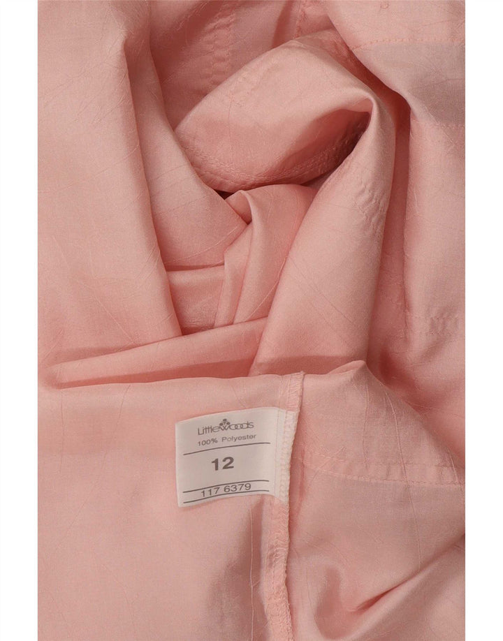 Vintage dameskjorte UK 12 Medium Pink Polyester