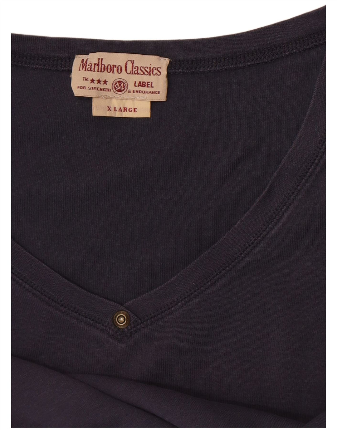Marlboro Classics Dame Top Langærmet UK 18 XL Navy Blue