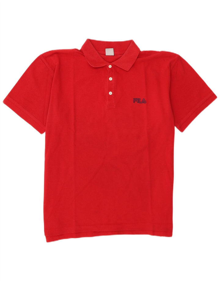 Fila Polo Shirt til mænd XL Rød Bomuld