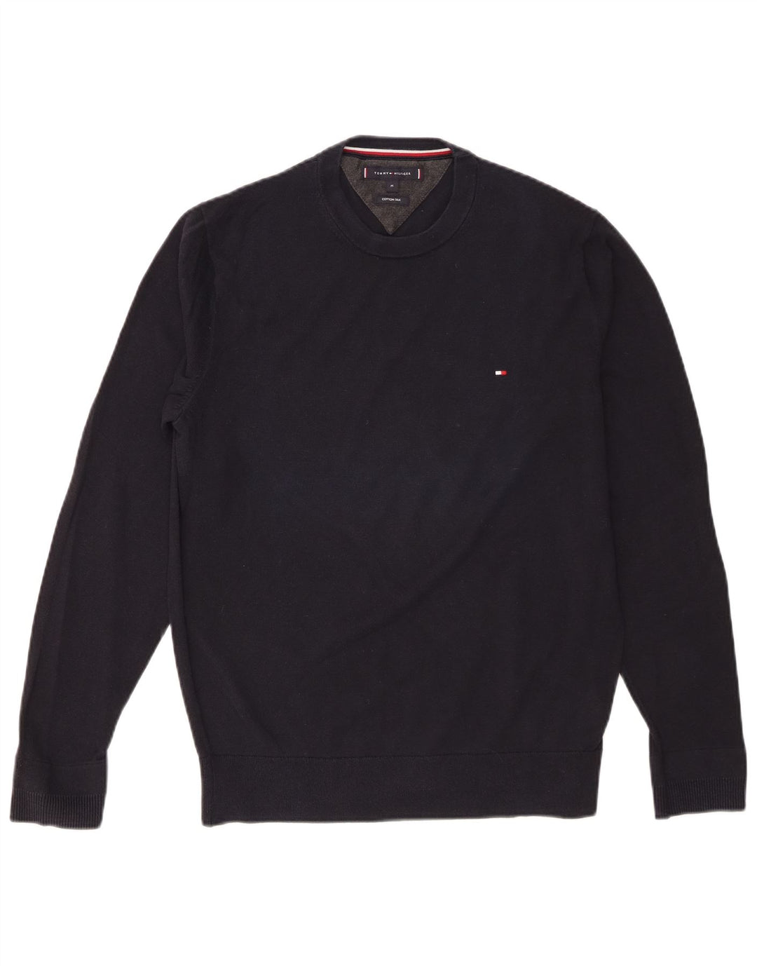 Tommy Hilfiger Dame sweater med rund hals DK 14 Medium Navy Blue