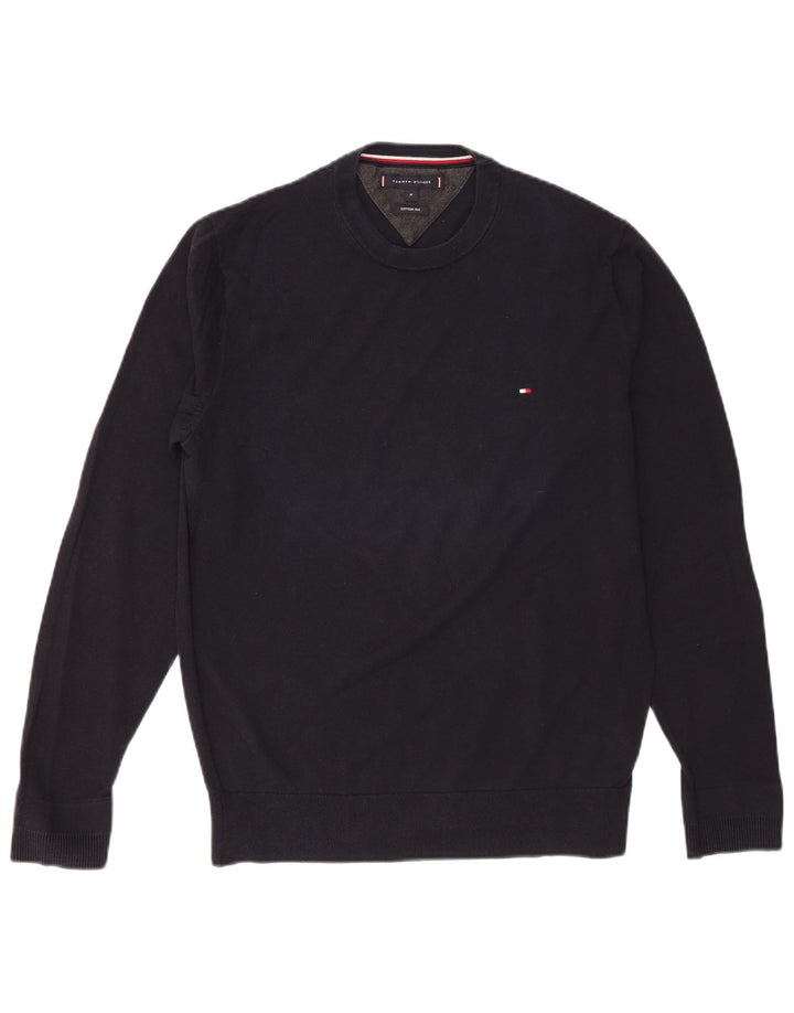 Tommy Hilfiger Dame sweater med rund hals DK 14 Medium Navy Blue