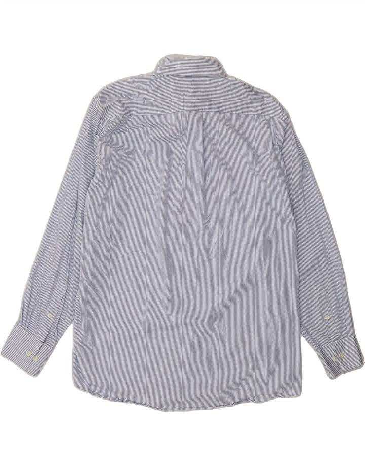 MICHAEL KORS Mens Shirt XL Blue Pinstripe Cotton Vintage Michael Kors and Second-Hand Michael Kors from Messina Hembry 