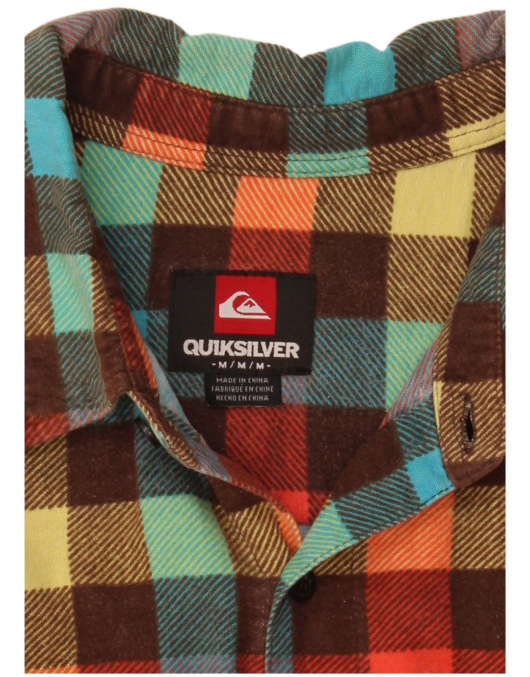 Quiksilver herre flannel skjorte medium flerfarvet ternet