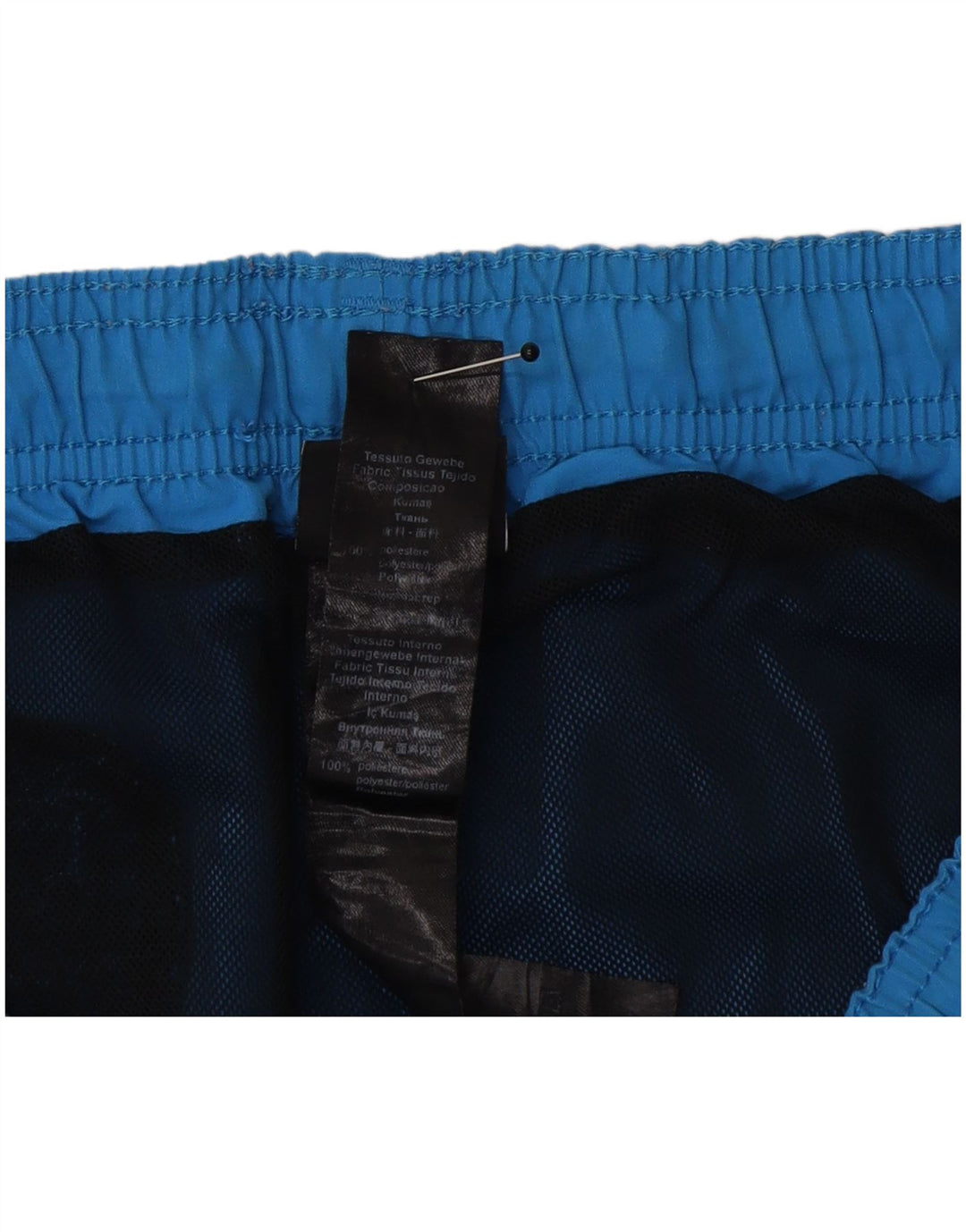 Emporio Armani Herre grafiske badeshorts EU 46 Small Blue Polyester