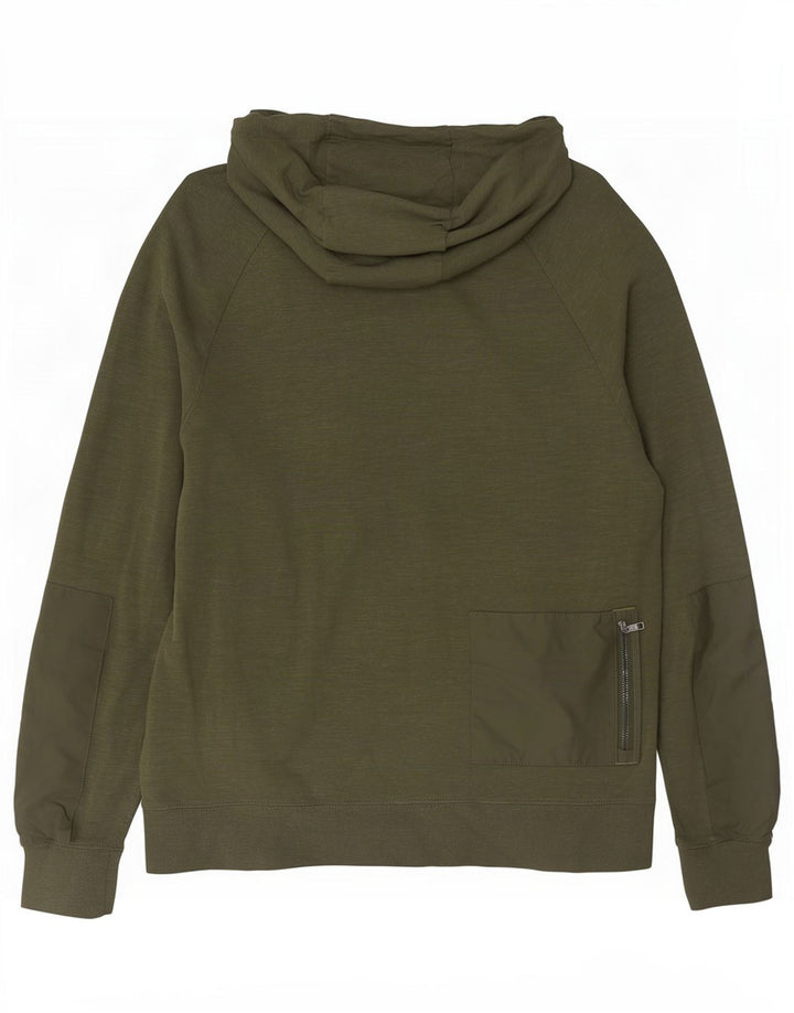 Nike hættetrøje med lynlås til mænd Medium Khaki Flecked Bomuld