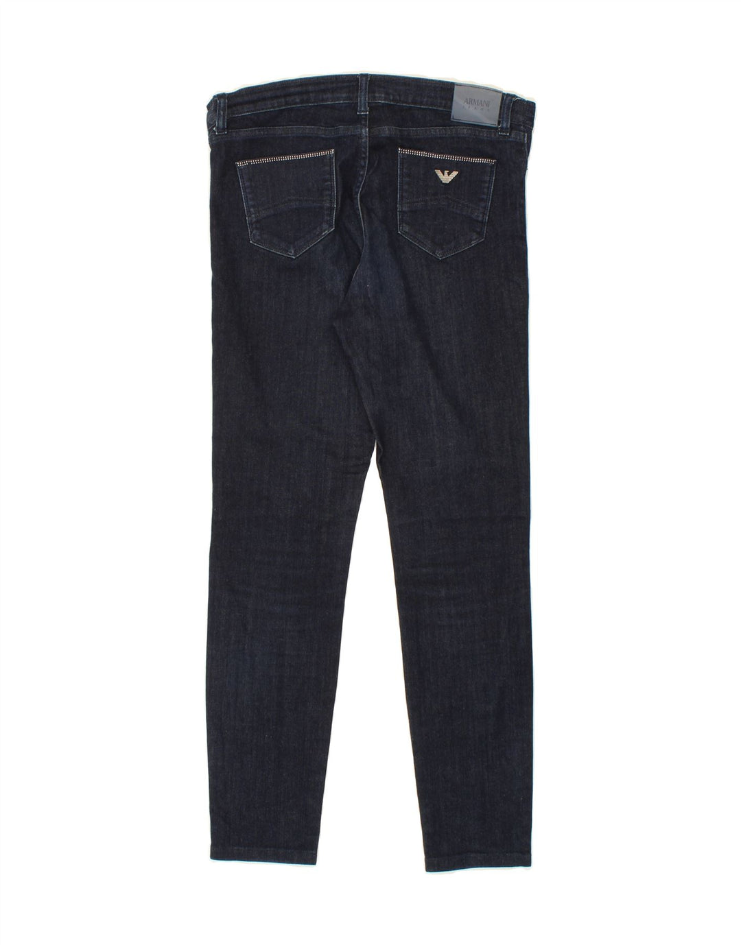 ARMANI Womens Eac Skinny Jeans W29 L28 Navy Blue Cotton Vintage Armani and Second-Hand Armani from Messina Hembry 
