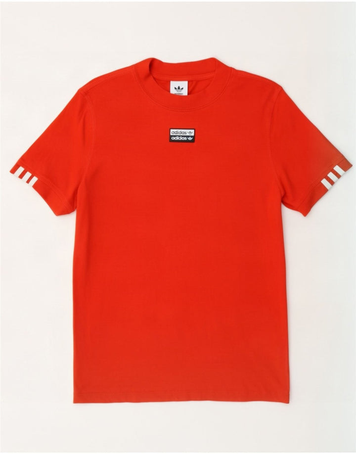 Adidas Herre T-Shirt Top Medium Orange Bomuld
