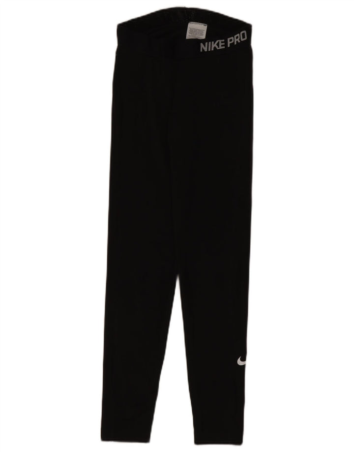 Nike Grafiske Leggings til kvinder UK 10 Lille sort polyester