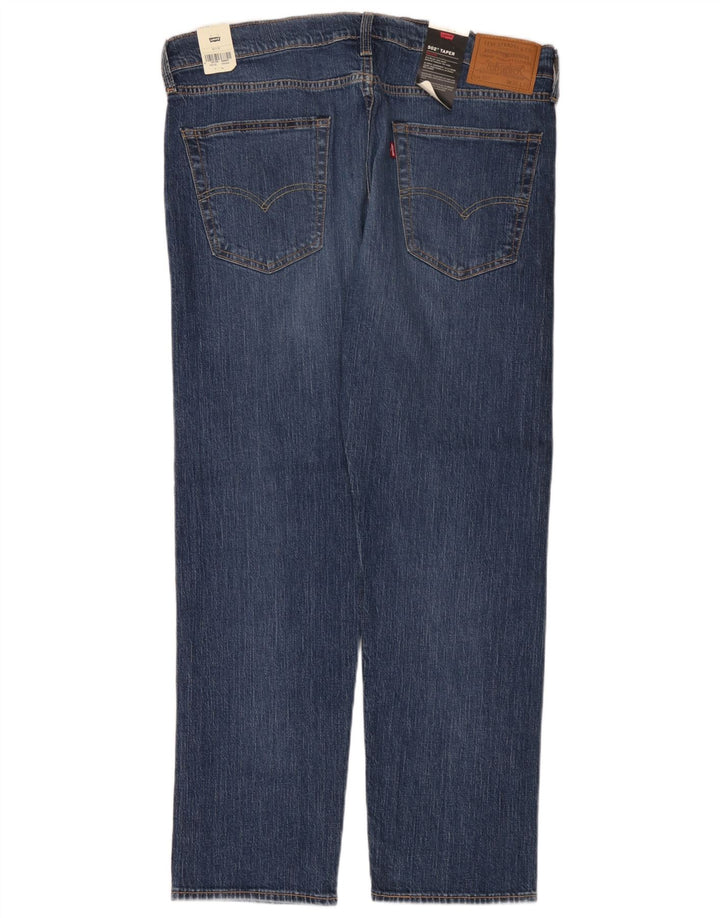 Levi's Herre 502 tilspidsede jeans W36 L32 blå bomuld