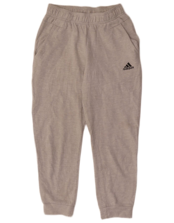 Adidas Drenge Træningsdragt Bukser Joggers 11-12 År Grå Bomuld
