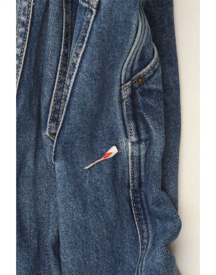 Massimo Dutti Dame Jeans med brede ben EU 40 Medium W30 L30 Blå Bomuld