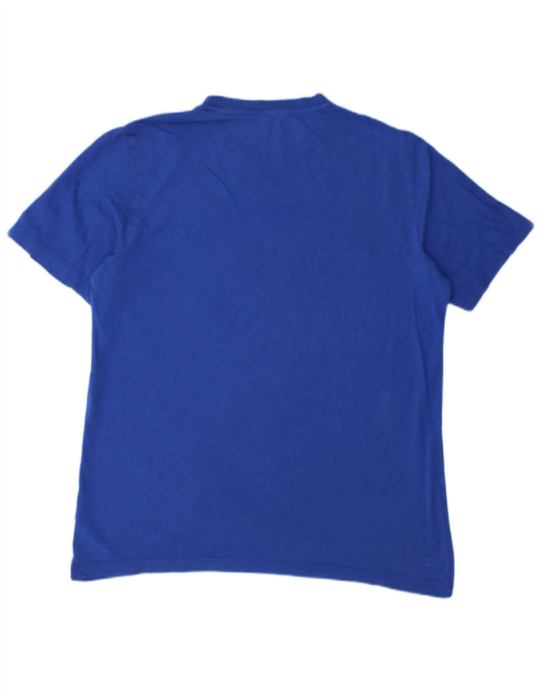 Adidas Grafisk T-shirt top mellemblå bomuld til mænd