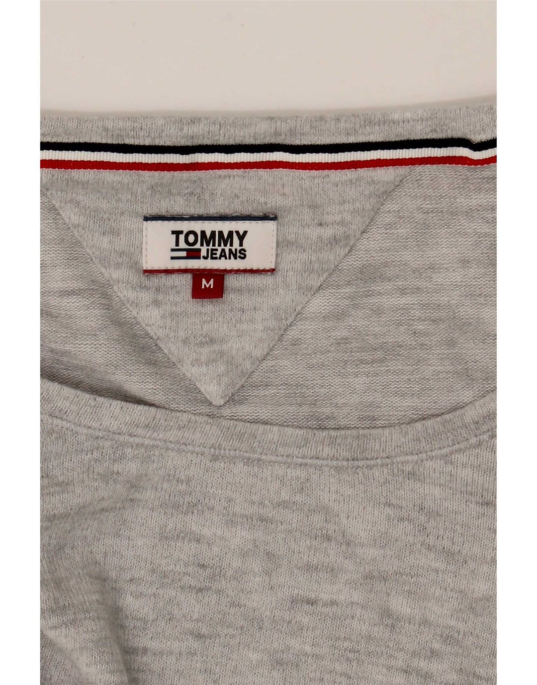 Tommy Hilfiger Dame Top Langærmet UK 12 Medium Grå Flecked