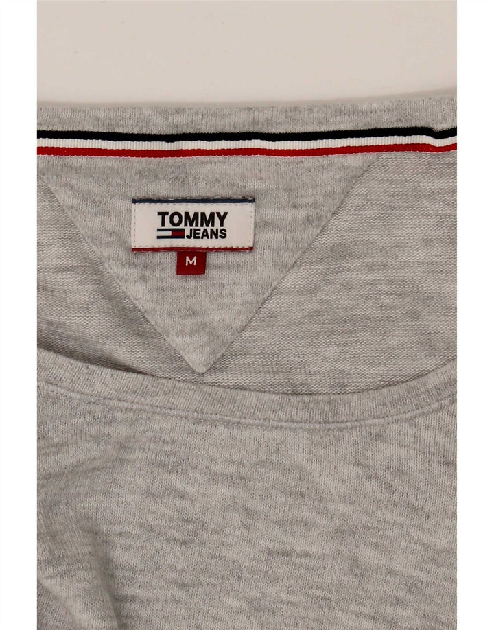 Tommy Hilfiger Dame Top Langærmet UK 12 Medium Grå Flecked